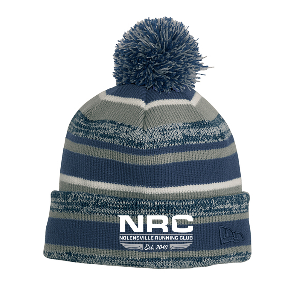 NRC Embroidered Roll Up Hat with Pom
