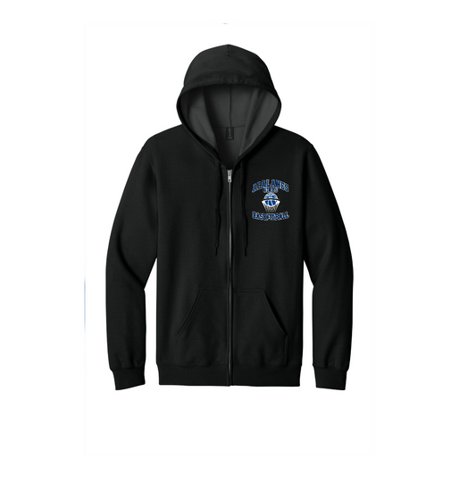 ADULT Acalanes Girls Basketball Full Zip Hoodie-BLACK