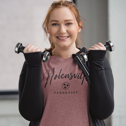 Nolensville TN Unisex Tee (Heathered Mauve) Tee