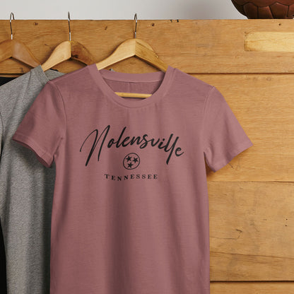 Nolensville TN Unisex Tee (Heathered Mauve) Tee
